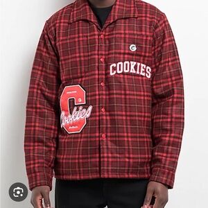 Cookies Red Plaid Coach Jacket
